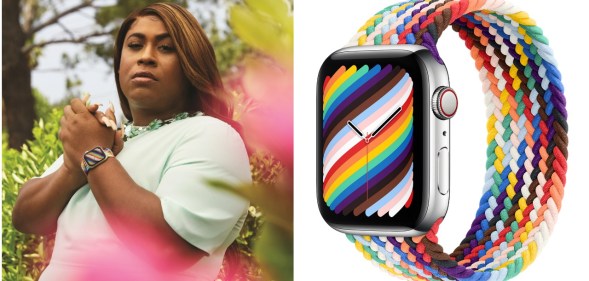 Dominique Morgan the first Black trans woman to sit on GLSEN's national board, appears in the Apple Watch Pride Edition campaign. (Apple)