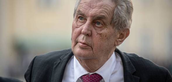 Czech president Milos Zeman