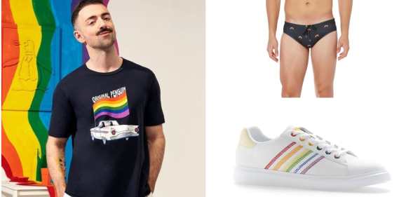 Penguin's Pride collection features t-shirts, swimwear, footwear and accessories. (Penguin)