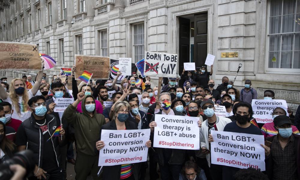 LGBT+ demonstration conversion therapy UK