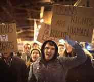 protest trans students bathroom gender identity