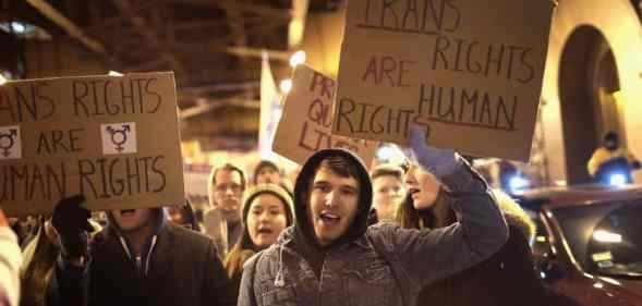 protest trans students bathroom gender identity