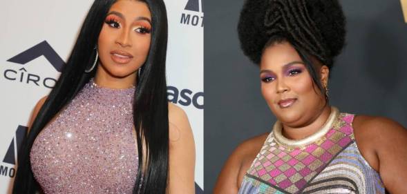 Cardi B Lizzo side by side images