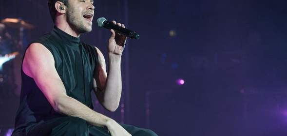 Will Young singing into a microphone