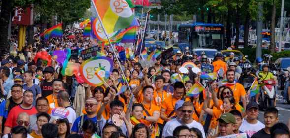 A Pride march in Taipei, Taiwan in 2019.