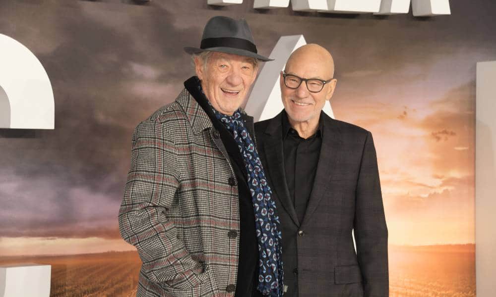 Ian McKellen and Patrick Stewart attend the premiere of "Star Trek: Picard" 