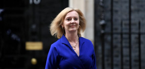 Liz Truss leaves Downing Street