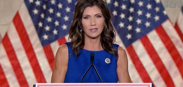 South Dakota governor Kristi Noem speaks at the 2020 Republican National Convention, South Dakota