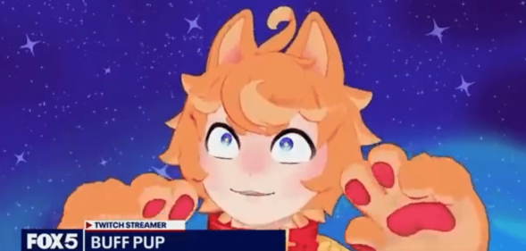 Furry VTuber Twitch streamer Buffpup on Fox News