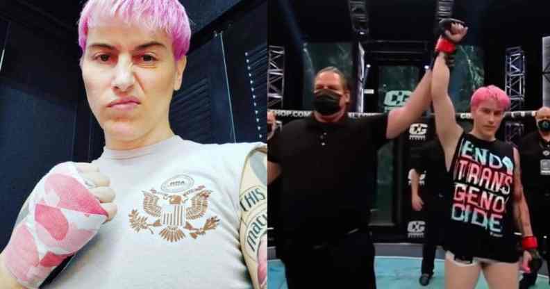 Trailblazing trans MMA fighter responds to 'nasty messages' after debut