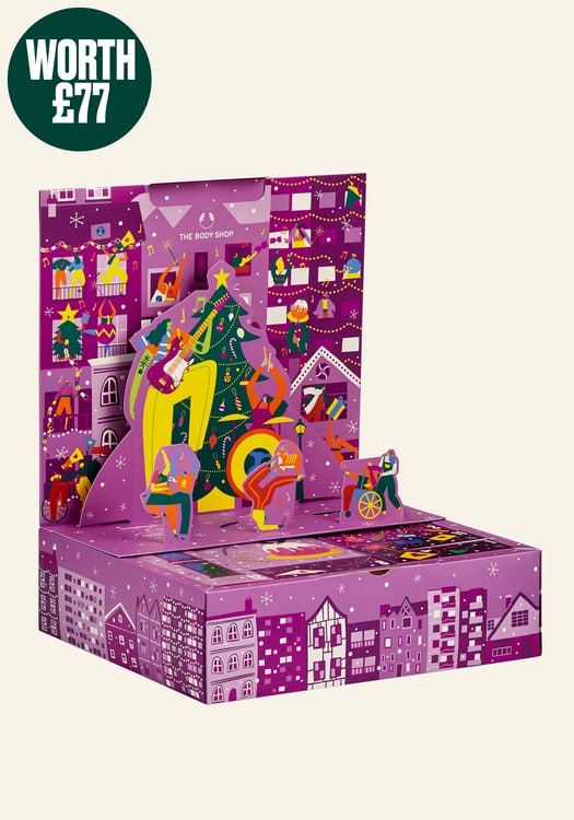 The 2021 advent calendar from The Body Shop.
