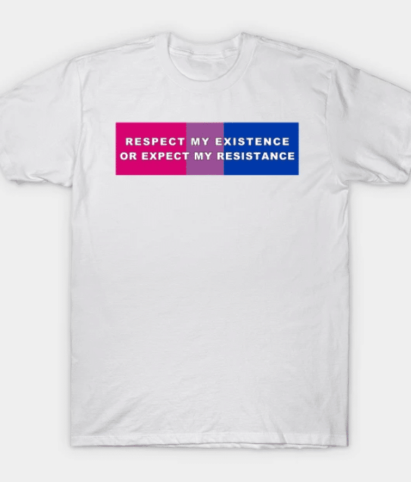 A statement t-shirt to rep your bi pride. 
