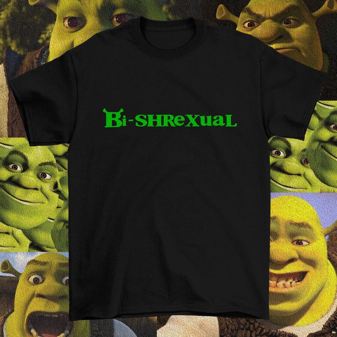 A "Bi-Shrexual" t-shirt. (Etsy/Mytshirtshopco)
