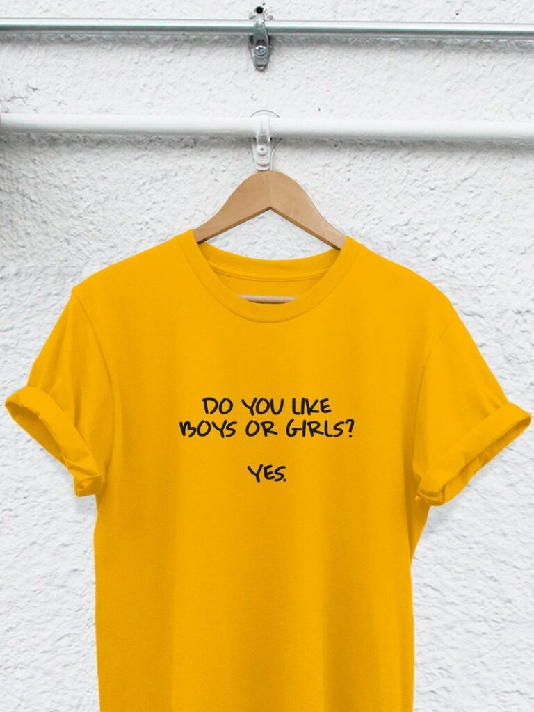 A funny t-shirt for bisexuals to wear.