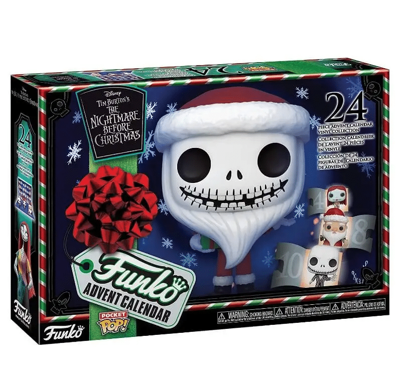 The Nightmare Before Christmas advent calendar features collectible figures. 