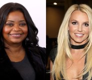 Headshots of Octavia Spencer (L) and Britney Spears