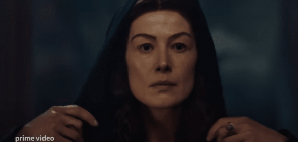 Rosamund Pike stars in the epic fantasy series The Wheel of Time.