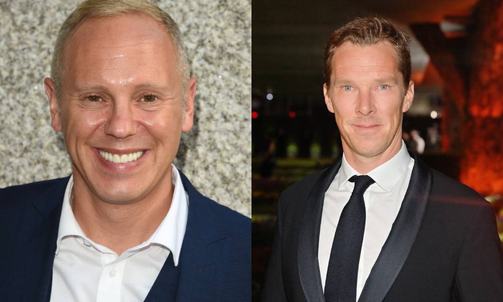 side by side images of Robert Rinder and Benedict Cumberbatch