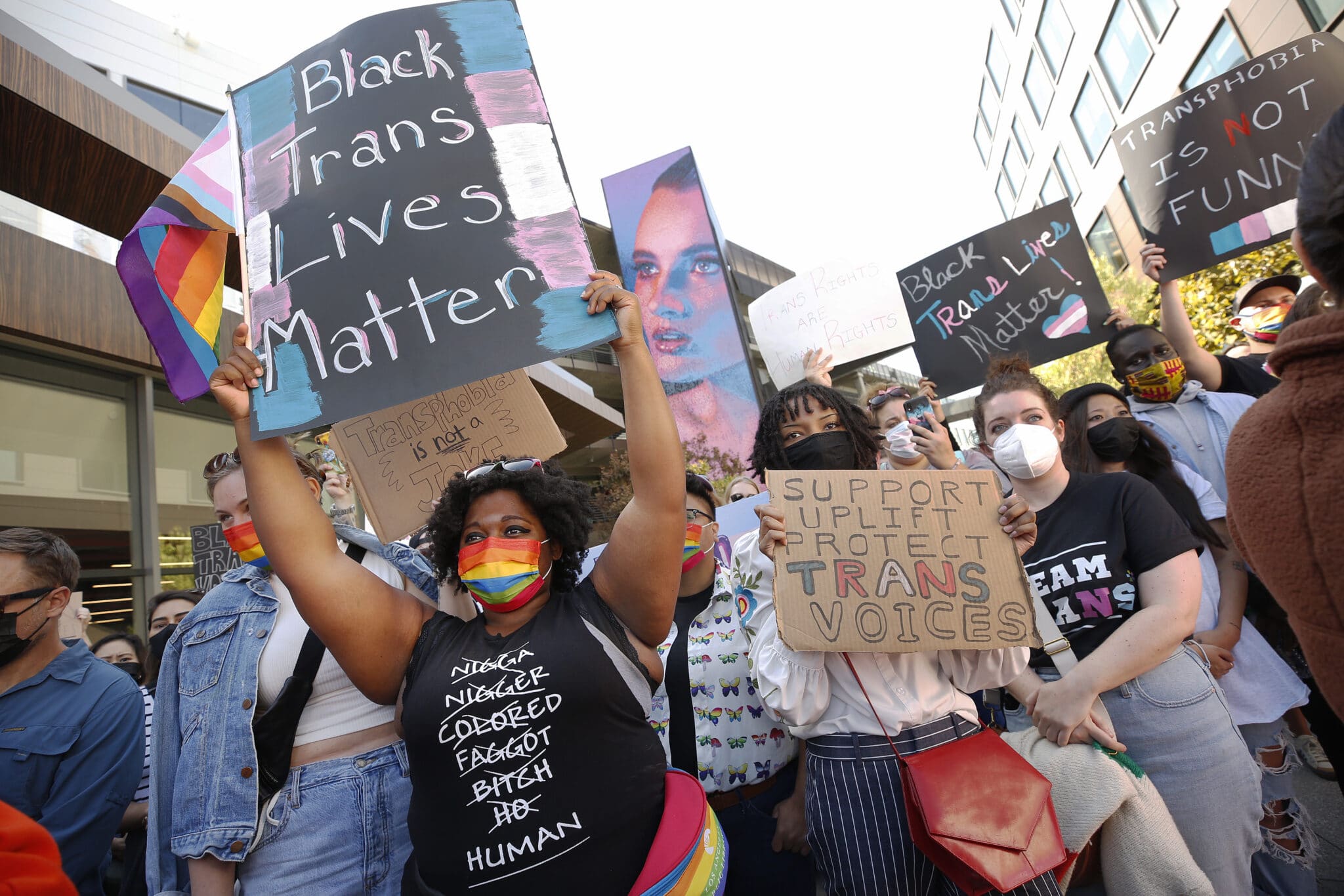 7 Trans Protests From 2021 From Downing Street To Small Town Schools   GettyImages 1236011942 Scaled 