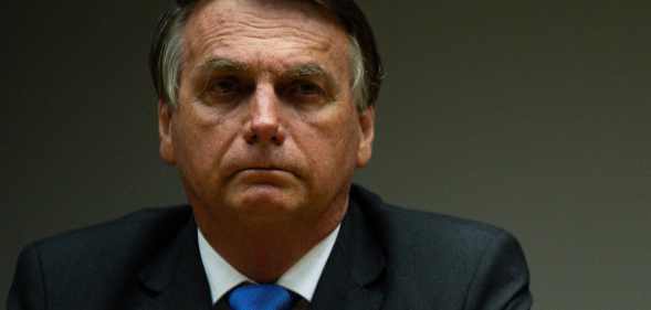 President of Brazil Jair Bolsonaro gestures