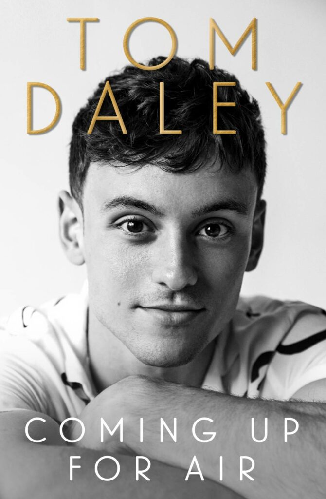An image of the book jacket for Tom Daley's memoir Coming Up For Air