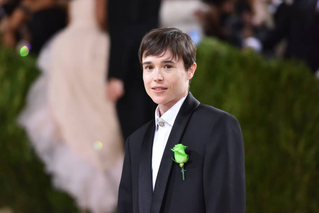 Elliot Page paid tribute to Oscar Wilde at the Met Gala.