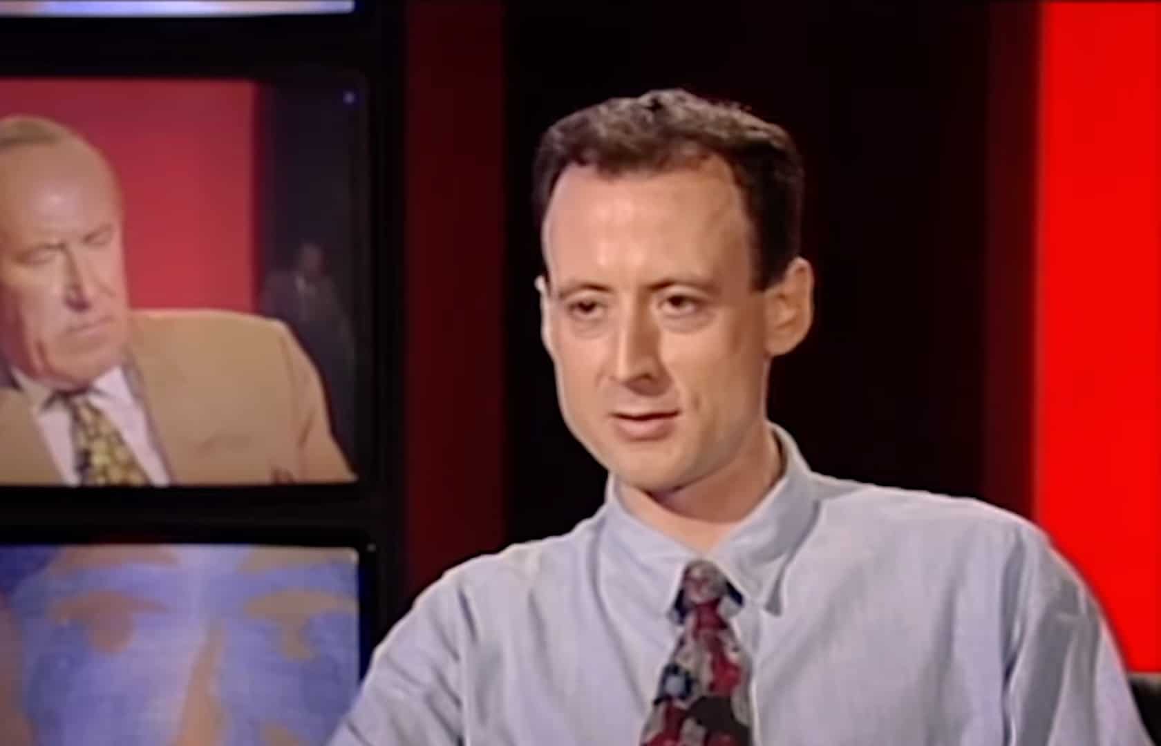 Peter Tatchell on a television programme