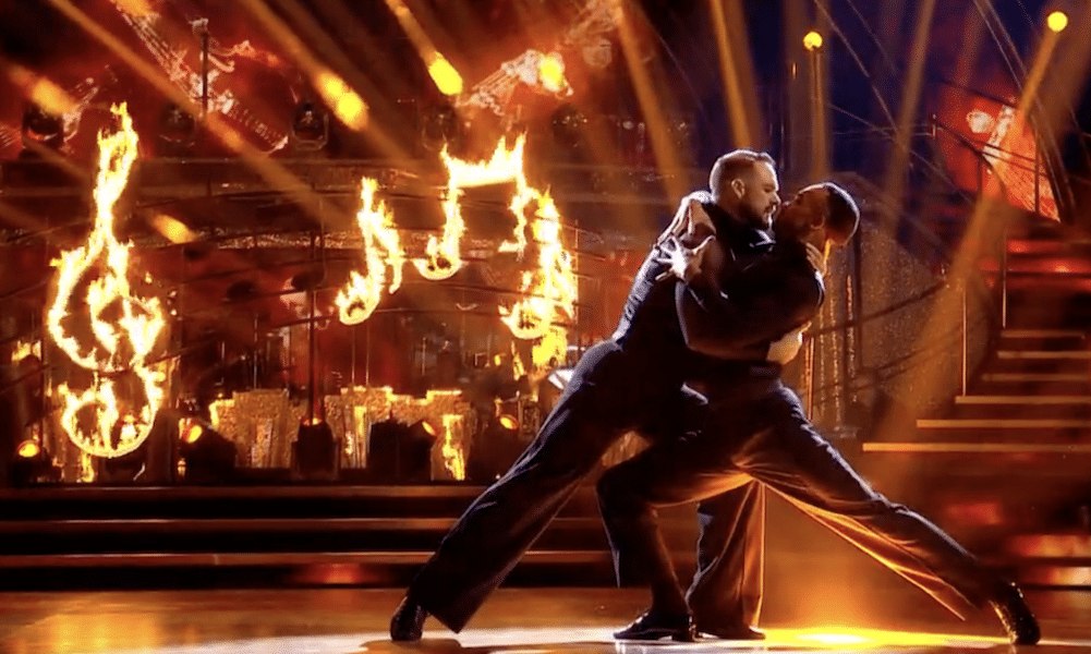 Johannes Radebe and John Whaite dance the Argentine tango on Strictly Come Dancing