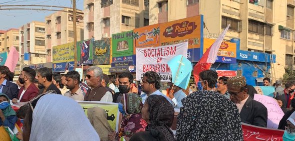 The People's Climate March in Karachi, Pakistan