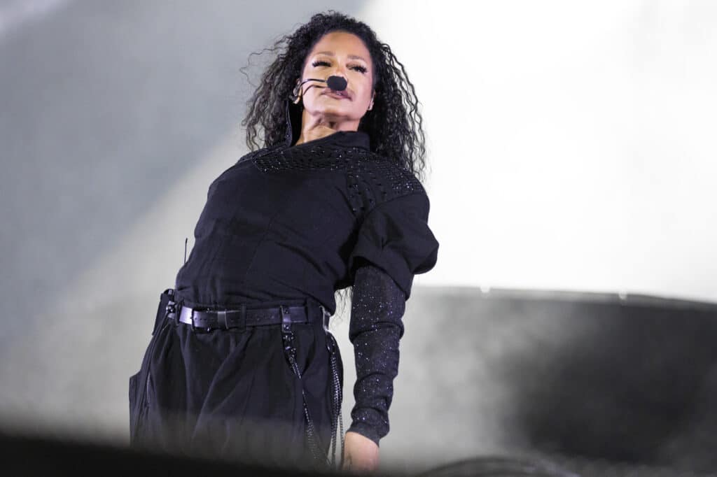 Janet Jackson performs at the RNB Fridays Live 2019 in Perth, Australia
