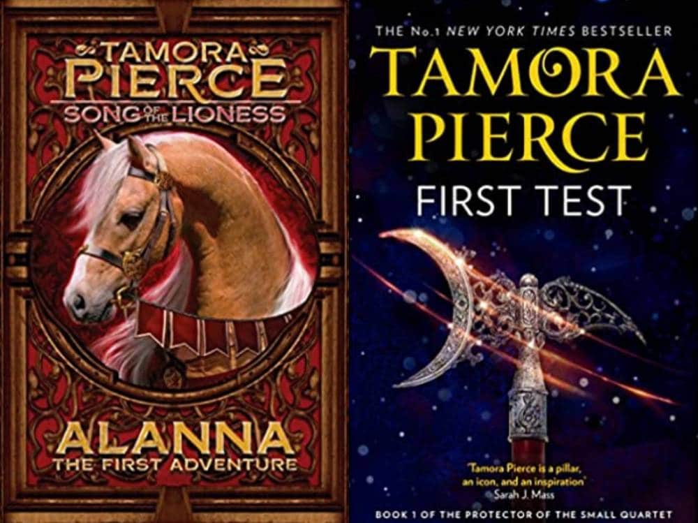 Side by side images of the cover pages for Alanna and First Test
