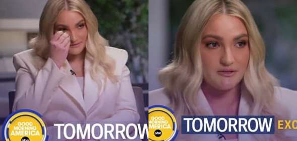 Side-by-side of Jamie Lynn Spears on Good Morning America