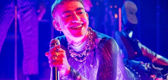 Olly Alexander performing during the BBC's end of year show