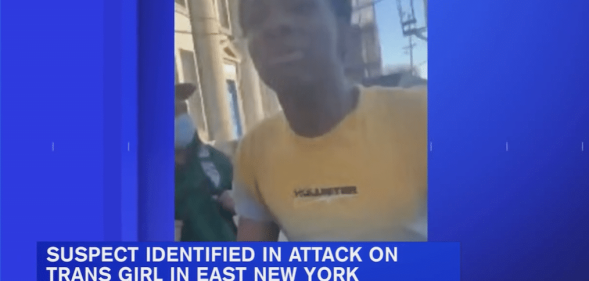 the suspect, who allegedly attacked a trans girl in Brooklyn, New York