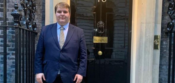 Conservative MP Jamie Wallis pictured outside 10 Downing Street