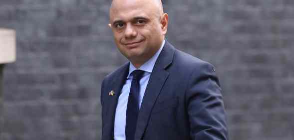 Sajid Javid walks out of Number 10 Downing Street