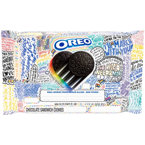 Oreo has released a limited edition pack to celebrate Pride month.