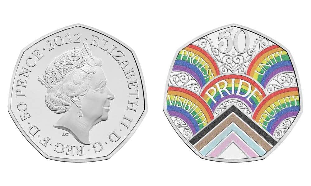 New 50p Rainbow coin celebrates 50 years of LGBTQ Pride in UK