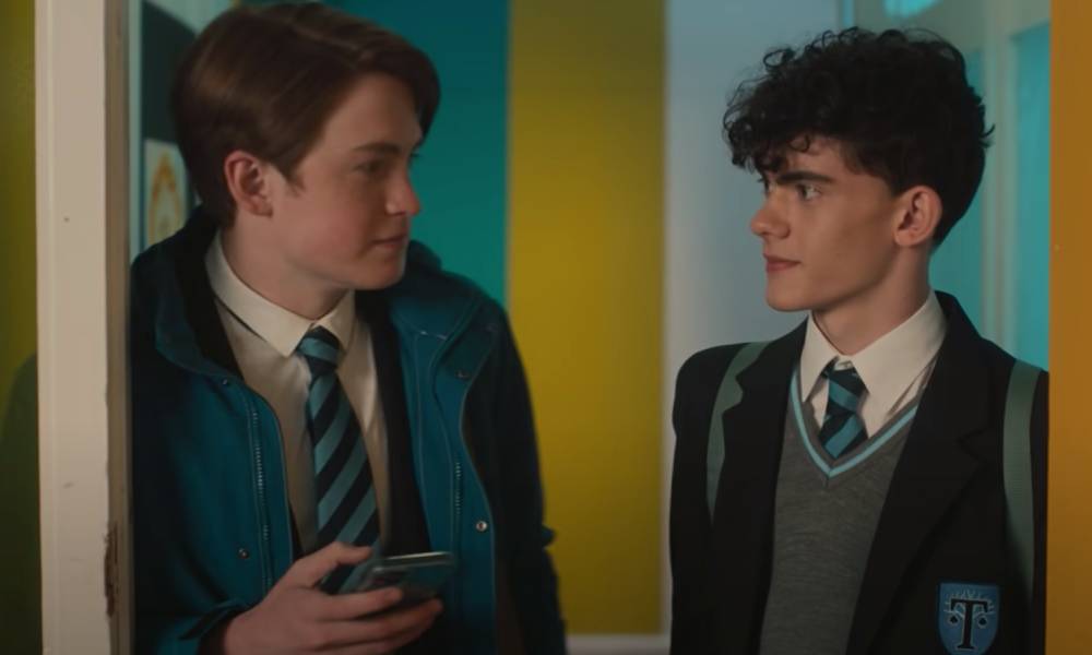 Kit Connor and Joe Locke play teens Nick and Charlie in Netflix's Heartstopper