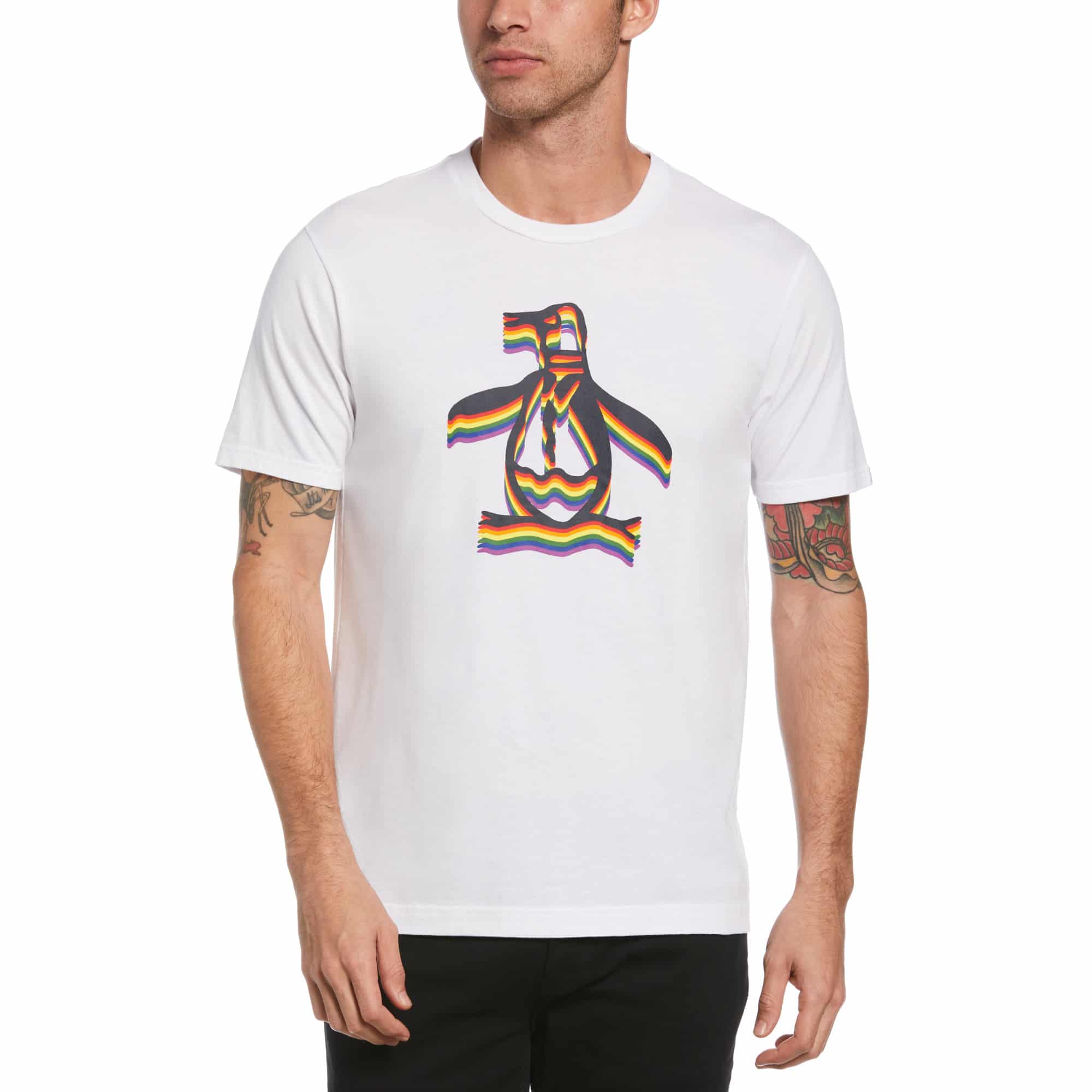Penguin is donating 100 percent of proceeds from sales of the Rainbow Pete Pride Tee to All Out.