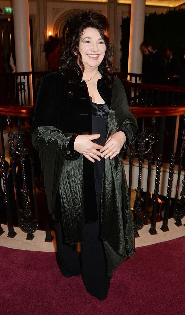 Kate Bush attends a champagne reception at the 60th London Evening Standard Theatre Awards at the London Palladium on November 30, 2014. 