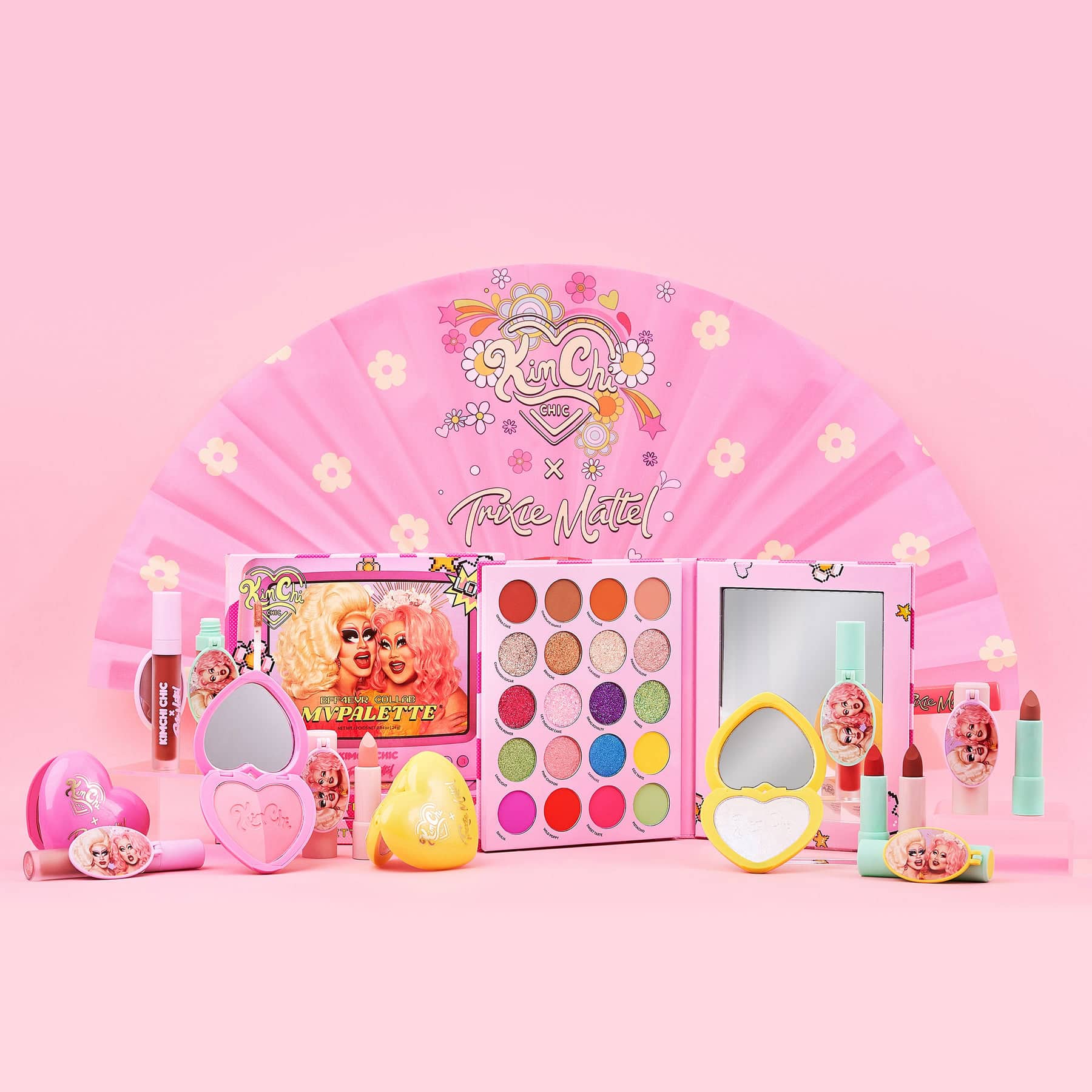 Kim Chi and Trixie Mattel have dropped a makeup collection collab.