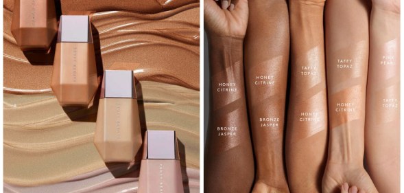 Rihanna's Fenty Beauty is dropping new Eaze Drop'Lit all-over glow products.