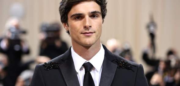 Jacob Elordi in a black jewelled suit at the 2022 Met Gala