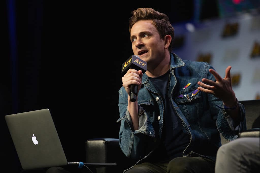 Tom Lenk speaks on stage during ACE Comic Con at WaMu Theatre on June 23, 2018 in Seattle, Washington. 