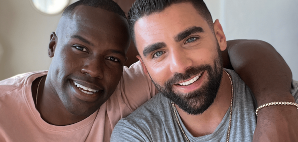 Phillip Picardi and Darien Sutton, who met on Hinge