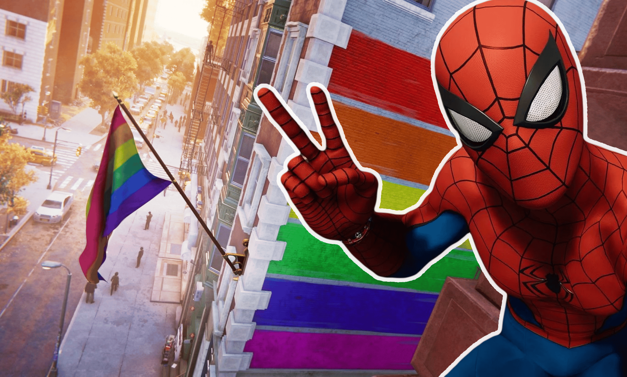 Spider Man Video Game Features Pride Flags Everywhere And Queer Fans