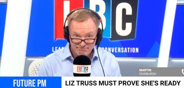 In this video screen capture, Chris Bryant speaks on LBC