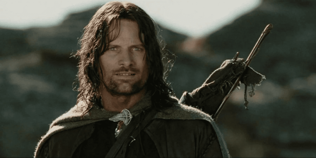 Aragorn played by Viggo Mortensen in the film trilogy. (New Line Cinema)