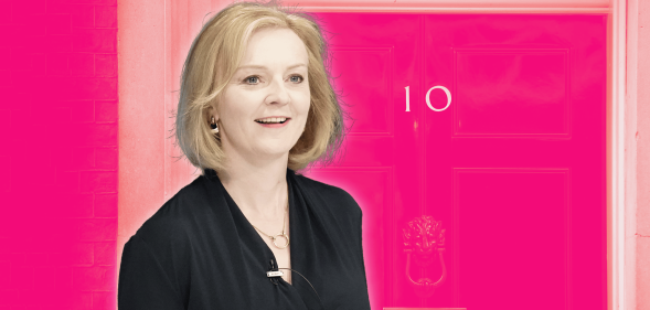 Liz Truss in front of No 10 Downing Street